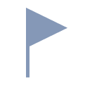 MOON Icon Standoortfähnchen blau-grau - Design: Carolin Tröndle